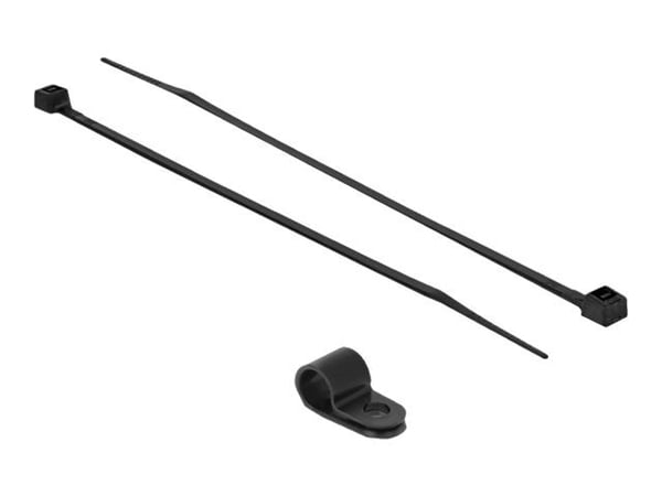 Delock - Kabelbinder - 25 cm - svart