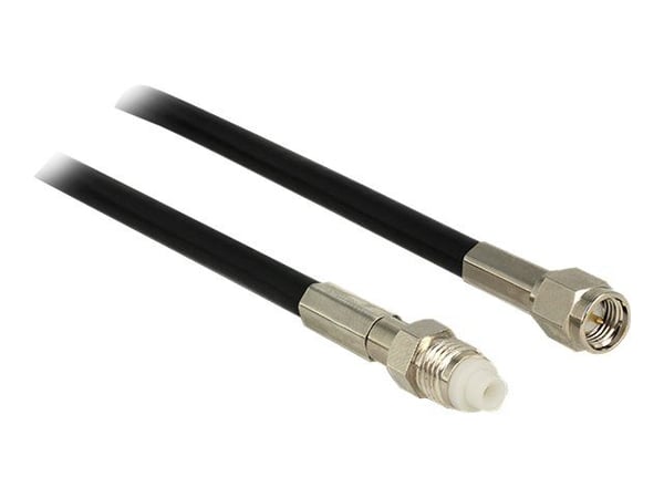 DeLOCK - Antennkabel - FME (R) till SMA (S) - 7,5 m - Koax - Svart