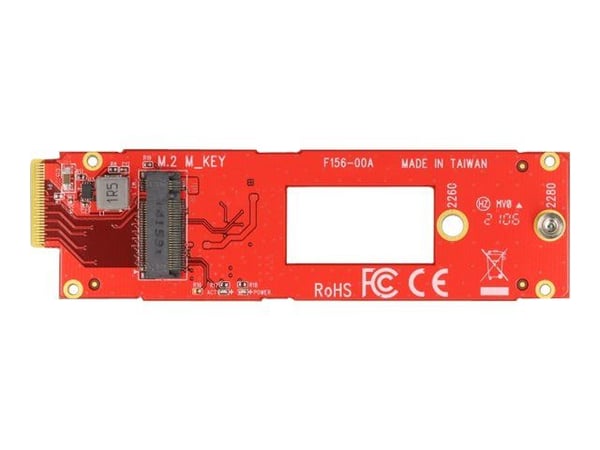 Delock - Lagringskontroll - M.2 - 1 kanal - M.2 NVMe-kort - EDSFF E1.S