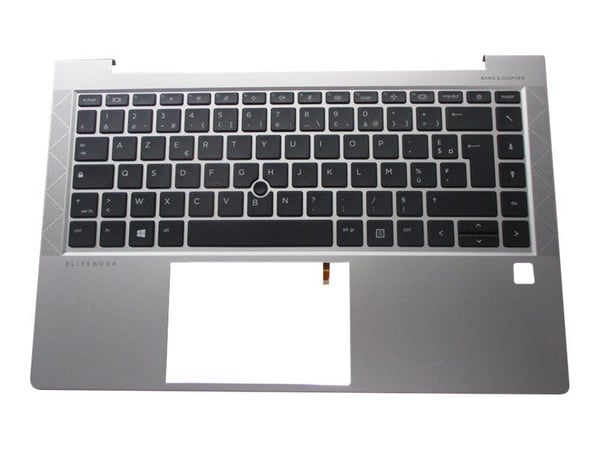HP - Erstatningstastatur for bærbar PC - bakbelysning - Fransk - med toppdeksel - for EliteBook 840 G8 Notebook