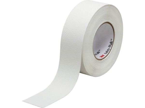 3M Slip-Resistant Fine Resilient Tapes & Treads 280, Hvit, Beskyttende, Vinyl, 18,3 m, 25 mm