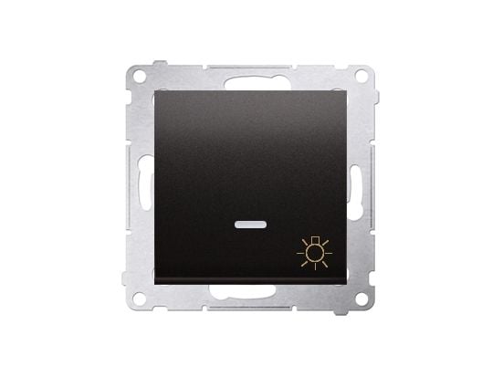Kontakt-Simon DS1L.01/48, Trykknapkontakt, Plast, Anthracit, IP20, IP44, 250 V, 10 A
