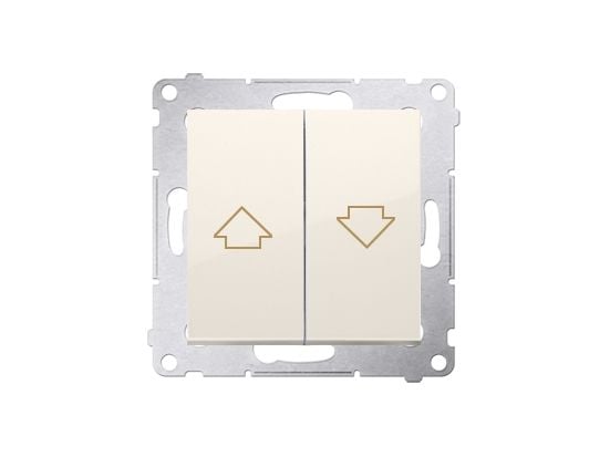 Kontakt-Simon DZP1.01/41, Painikekytkin, Muovi, Valkoinen, IP20, IP44, 250 V, 10 A
