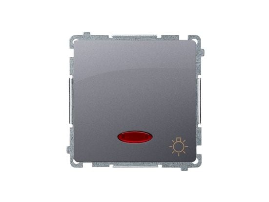 Kontakt-Simon BMS1L.01/21, Painikekytkin, Muovi, Ruostumaton teräs, IP20, IP44, 250 V, 10 A