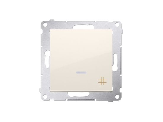 Kontakt-Simon DW7L.01/41, Muovi, Valkoinen, IP20, IP44, 250 V, 10 A, 75 mm