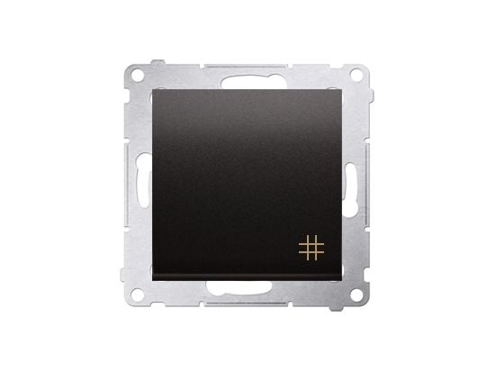 Kontakt-Simon DW7.01/48, Plast, Anthracit, IP20, IP44, 250 V, 10 A, 75 mm