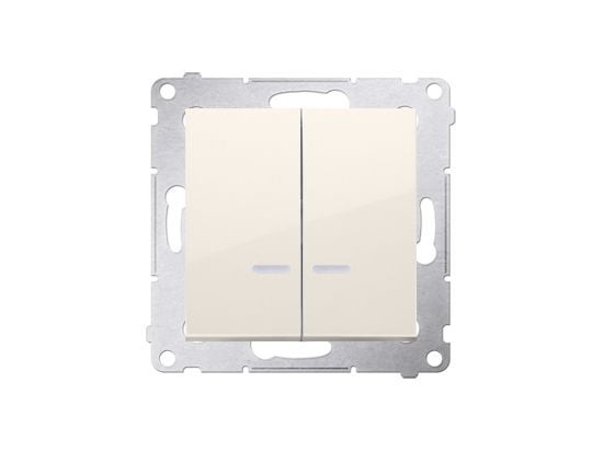 Kontakt-Simon DW5BL.01/41, Muovi, Valkoinen, IP20, IP44, 250 V, 10 A, 75 mm