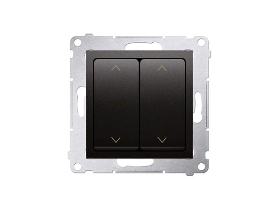 Kontakt-Simon DZW2.01/48, Plast, Anthracit, IP20, 250 V, 10 A, 75 mm
