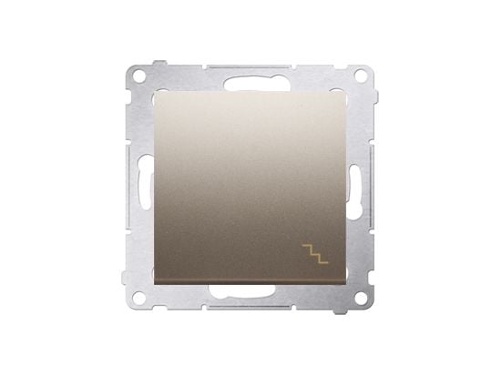 Kontakt-Simon DW6.01/44, Plast, Guld, IP20, IP44, 250 V, 10 A, 75 mm