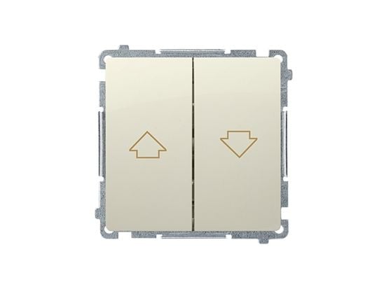 Kosketin Simon BMZ1.01/12, Beige, IP20, IP44, 250 V, 10 A, 75 mm, 41 mm, 75 mm, 41 mm