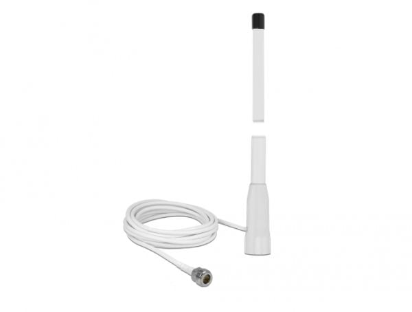 Delock WLAN 802.11 b/g/n Marine Antenna - Antenne - Smart Home - 10 dBi - innendørs / utendørs, skruemontering - hvit