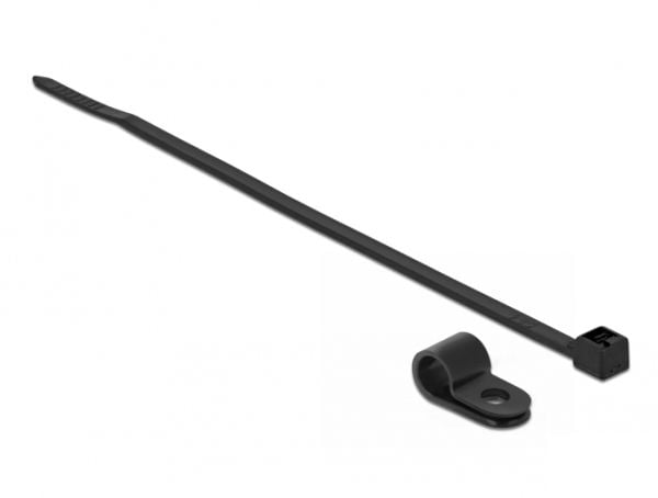 Delock - Kaapelinsidontasarja - 15 cm - musta