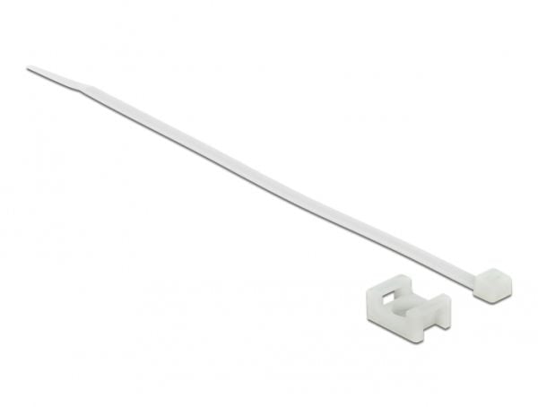 Delock - Kabelbinder - 20 cm - vit