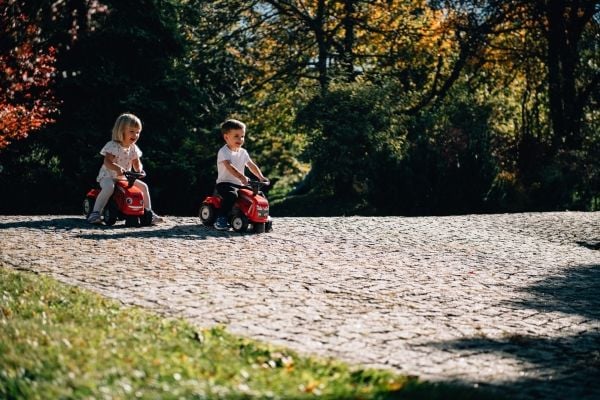 Falk 241C, 1 år, 6 hjul, Plast, Stål, Rød, Sort