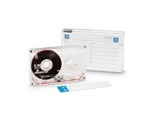 MediaRange MRC90, Blank data tape, C-90, Sort, Hvit