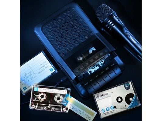 MediaRange MRC90, Blank data tape, C-90, Sort, Hvit