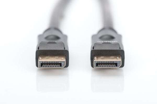 ASSMANN - DisplayPort-kabel - DisplayPort (P) til DisplayPort (P) - 20 m - låst, 4K-støtte, aktiv - svart