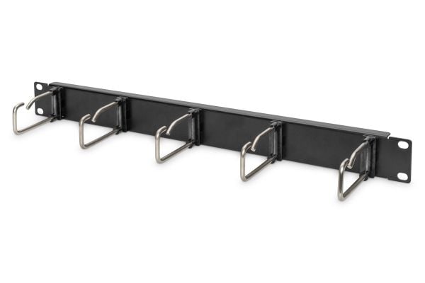 DIGITUS DN-97667 - Kabelstyringspanel med ringer - rackmonterbar - kullsort, RAL 9005 - 1U - 19"