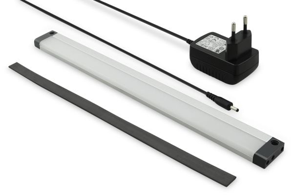 DIGITUS DN-19 LIGHT-3 - Lysstang - LED - 2-modus - klasse F - hvit, aluminiumsgrå - for P/N: DN-19 07U-6/6, DN-19 09U-6/6, DN-19 12U-6/6, DN-19 16U...