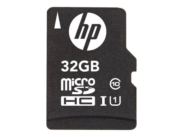 HP - Flash-muistikortti (mukana microSDHC-SD-sovitin) - 32 GB - Luokka 10 - microSDHC - microSDHC