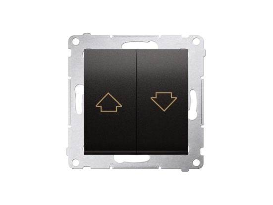 Kontakt-Simon DZP1.01/48, Trykknapkontakt, Plast, Anthracit, IP20, IP44, 250 V, 10 A