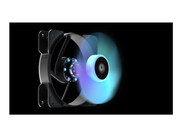 Fractal Design Aspect 14 RGB PWM - Kabinettvifte - 140 mm - svart (en pakke 3)