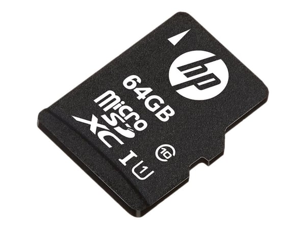 HP mi210 - Flashminnekort (microSDXC til SD-adapter inkludert) - 64 GB - UHS-I U1 / Class10 - microSDXC UHS-I