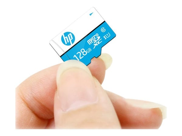 HP mx310 - Flashminnekort (microSDXC til SD-adapter inkludert) - 128 GB - UHS-I U1 / Class10 - microSDXC UHS-I