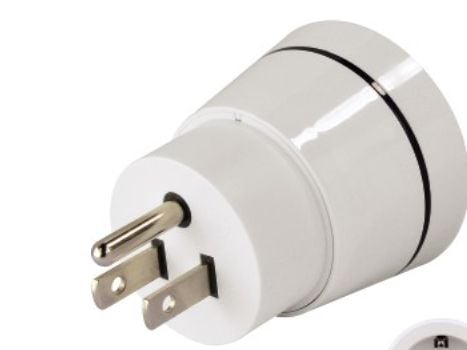 Hama Travel Adapter Plug - Pistokesovitin - Tyyppi B (uros) CEE 7/4 (naaras) - valkoinen - USA