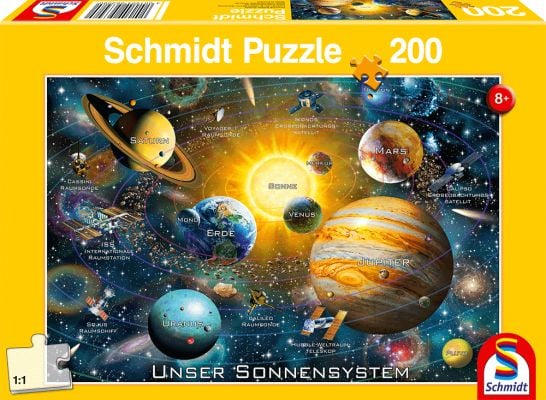 Schmidt Games Puzzle Meidän aurinkokuntamme 200
