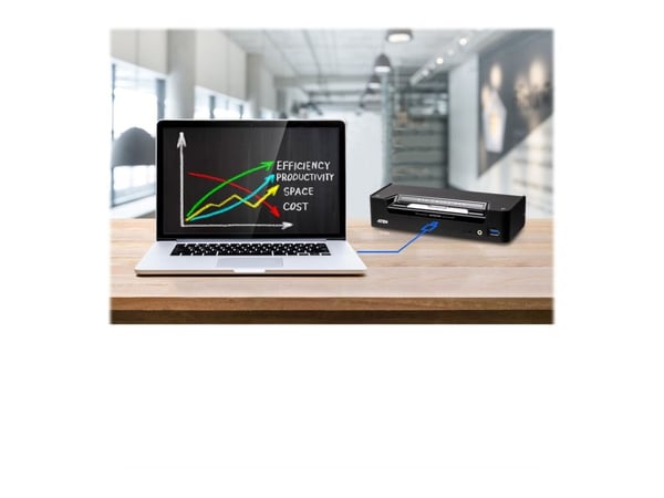 !3-Port USB-C DP Hybrid KVMP Switch CS1953-AT