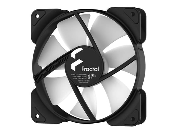 Fractal Design Aspect 12 RGB PWM - Kabinettvifte - 120 mm - svart