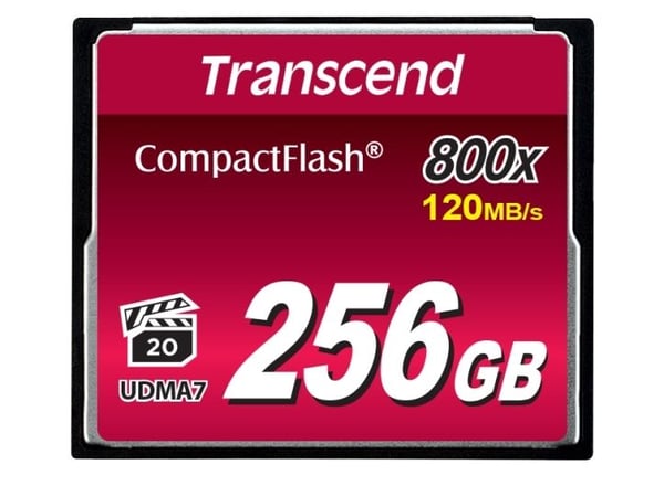 Transcend Premium - Flashminnekort - 256 GB - 800x - CompactFlash