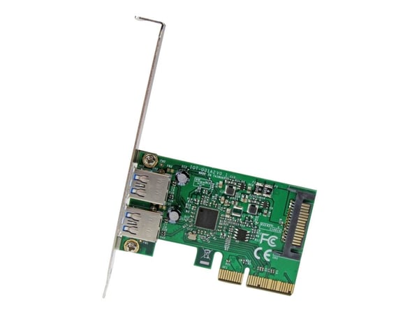 StarTech.com 2-Port USB PCIe Card 10Gbps/portti - USB 3.1/3.2 Gen 2 Type-A PCI Express 3.0 x2 Host Controller Expansion Card - Windows/Linux - USB-...