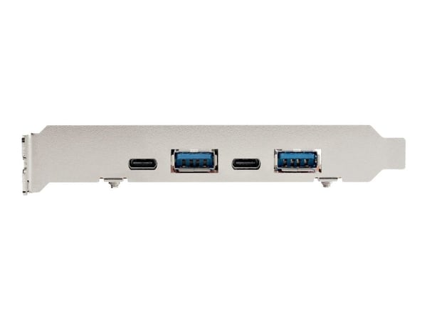 Startech 4-Port USB PCIe Card, 10Gbps USB PCI Express Expansion Card w/ 2 Controllers, 2x USB-C & 2x USB-A ports (USB 3.2/3.1 Gen 2), USB/USB-C PCI...