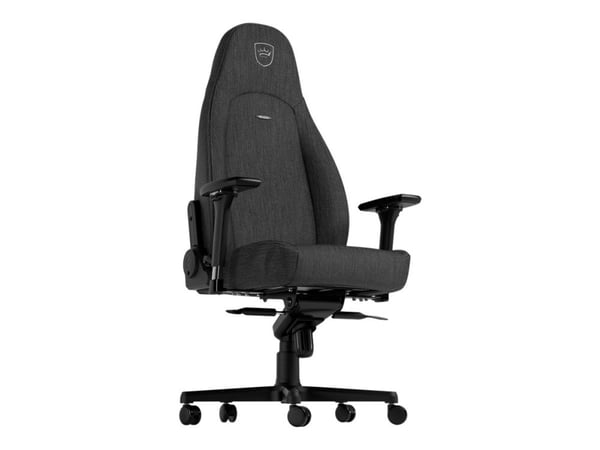 Noblechairs ICON TX - Stol - ergonomisk - armlener - T-formet - tipping - aluminium, polyuretan, stoff, minneskumplast, nylon/polyetylen, kaldskum,...