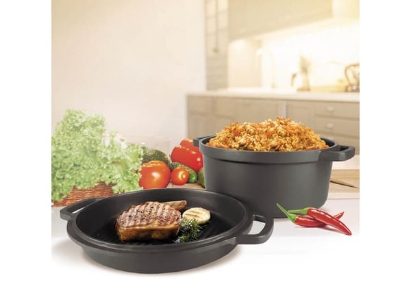 Maestro gryta med grillpanna 3,3 l 24 cm MAESTRO MR-4124