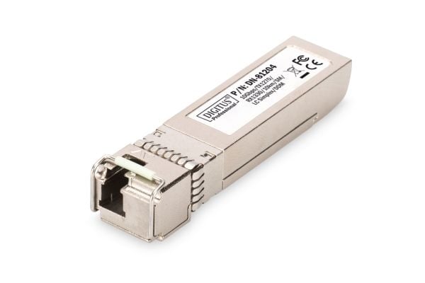 DIGITUS Professional DN-81204 - SFP+ transceivermodul - 10GbE - LC-enkeltmodus - opp til 10 km - 1270 (TX) / 1330 (RX) nm