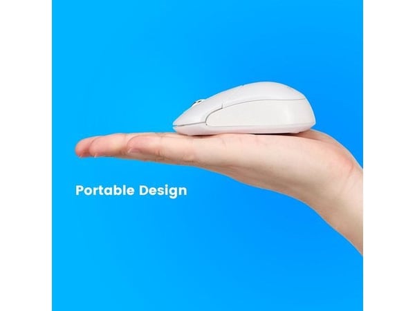 Perixx 11538, Optinen, Bluetooth, 1000 DPI, Valkoinen