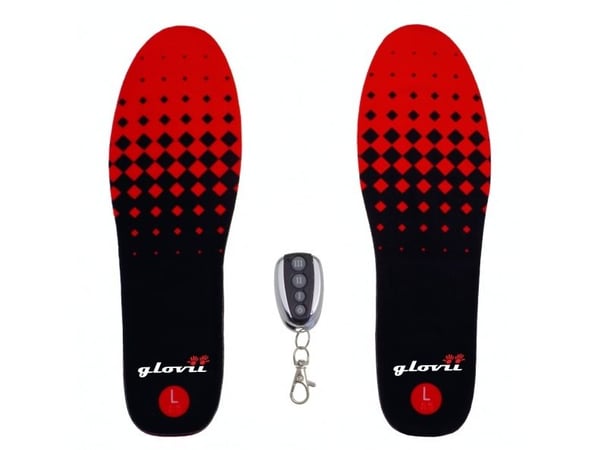 Glovii GW2L, Unisex, Alle (tider), Oppvarmet innersåle, Sort, red, Alle sesonger