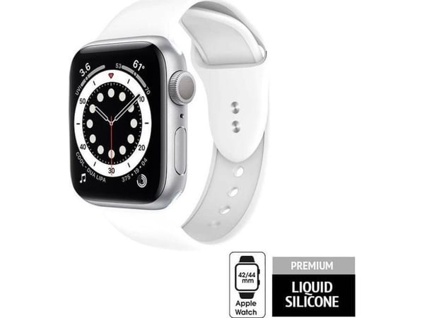 Crong Crong Liquid armband för Apple Watch 42/44 mm (vit)