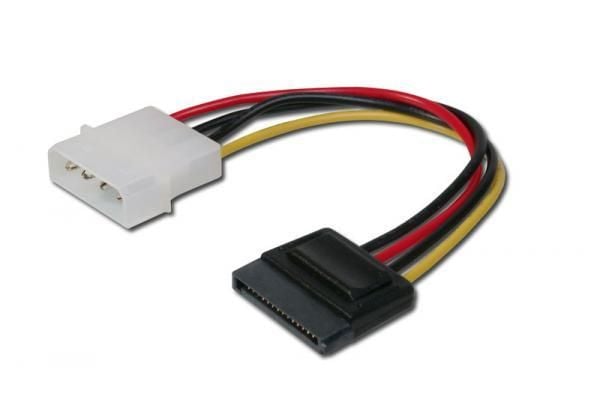 Goobay CAK SATA 4P/S-ATA power adapter, 0,13 m, Honkoppling, Honkoppling, Multifärg
