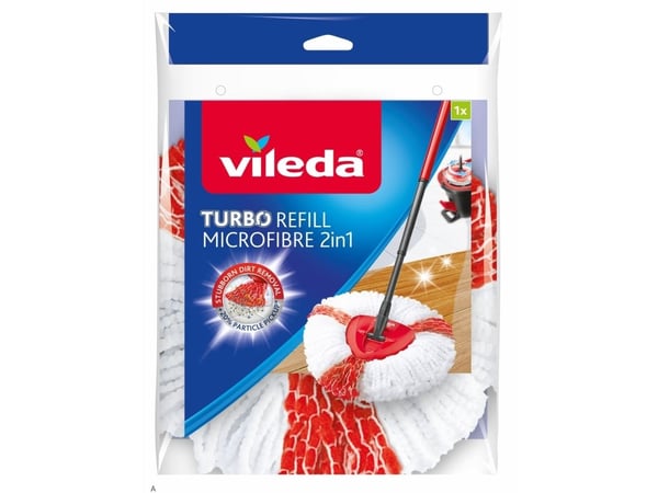 Vileda Easy Wring Turbo Spinmoppe 2-i-1-påfyll