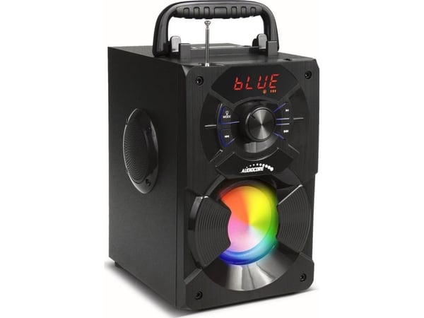 Audiocore bluetooth-kannettava kaiutin, FM-radio, SD/MMC-korttitulo, AUX, USB, kaukosäädin, AC730