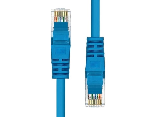 ProXtend - Koblingskabel - RJ-45 (hann) til RJ-45 (hann) - 20 m - UTP - CAT 5e - formstøpt, uten hindringer - blå