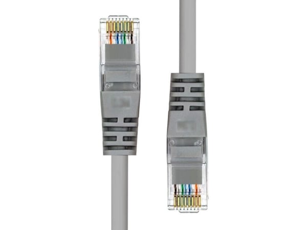 ProXtend - Koblingskabel - RJ-45 (hann) til RJ-45 (hann) - 1.5 m - UTP - CAT 5e - formstøpt, uten hindringer - grå