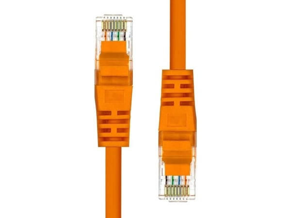 ProXtend - Liitäntäjohto - RJ-45 (uros) - RJ-45 (uros) - 1 m - UTP - CAT 5e - muotoiltu, solmuton - oranssi