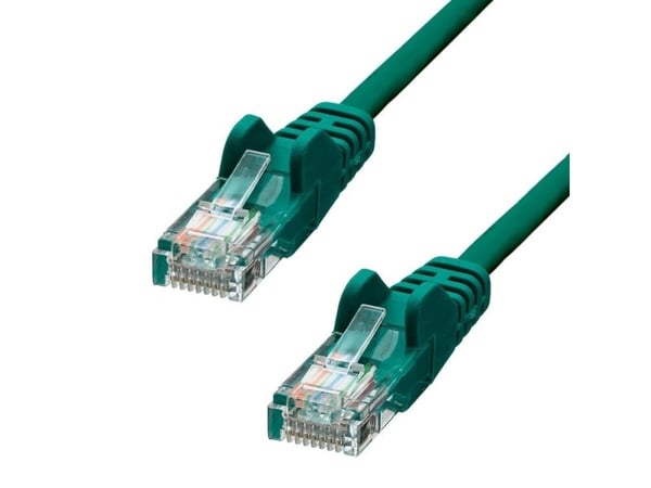 ProXtend - Koblingskabel - RJ-45 (hann) til RJ-45 (hann) - 25 cm - UTP - CAT 5e - formstøpt, uten hindringer - grønn