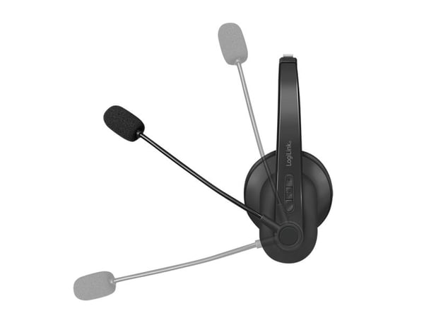 LogiLink BT0059, Trådløs, Kontor/kundesenter, 20 - 20000 Hz, 180 g, Hodesett, Sort