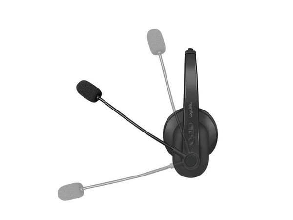 LogiLink BT0060, Trådløs, Kontor/kundesenter, 20 - 20000 Hz, 160 g, Hodesett, Svart
